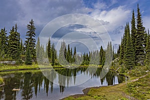 Alpine Lake in Revelstoke National Park British Columbia Canada