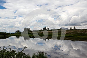 Alpine lake at the top of Independence Pass near Aspen, Colorado, USA