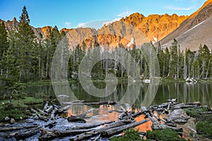 Alpine lake in the White Cloud Wilderness near Sun Valley, Idaho