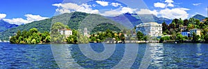 Alpine lakes of Italy - Lago Maggiore with charming towns
