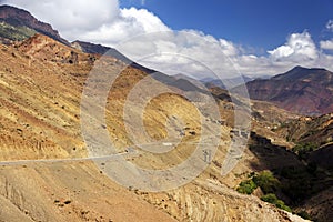 Alpine landscape in Atlas Mountains, Morocco