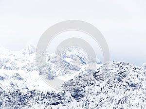 Alpine landscape in Bad Ischl, Austria.