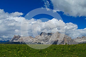 Alpine landscape in Dolomites
