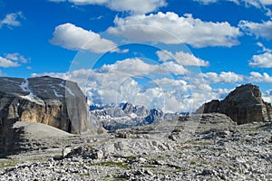 Alpine landscape in Dolomites