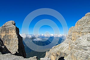 Alpine landscape in Dolomites