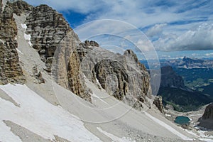 Alpine landscape in Dolomites