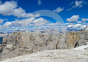 Alpine landscape in Dolomites