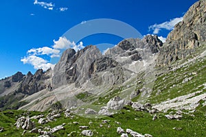 Alpine landscape in Dolomites