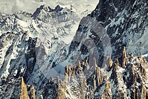 Alpine landscape in Haute Savoie, Aiguilles des PÃ©riades, France.