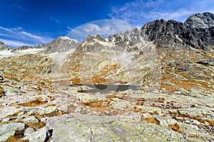 Alpine landscape - High Tatras mountains, Slovakia