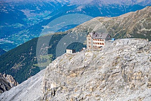 Alpine landscape with Julius Payer House photo