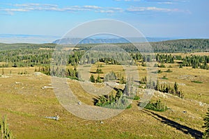 Alpine landscape in the Medicine Bow Mountains of Wyoming