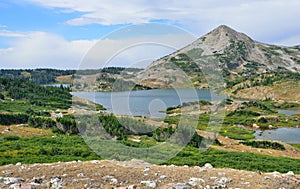 Alpine landscape in the Medicine Bow Mountains of Wyoming