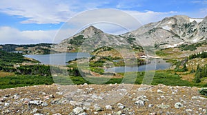 Alpine landscape in the Medicine Bow Mountains of Wyoming