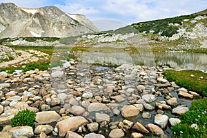 Alpine landscape in the Medicine Bow Mountains of Wyoming