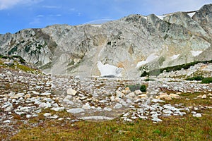 Alpine landscape in the Medicine Bow Mountains of Wyoming