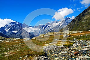 Alpine landscape, Monte Disgrazia photo