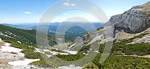 Alpine landscape panorama