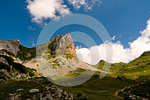 Alpine landscape with RosskÃ¶pfe mountain, austria