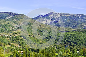 Alpine landscape in southeastern France