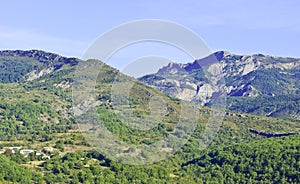 Alpine landscape in southeastern France