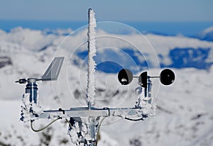 Alpine meteorological weather station