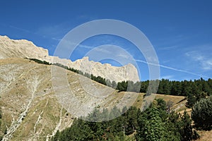 Alpine mountain in Devoluy