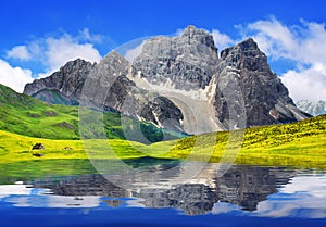 Alpine mountain lake