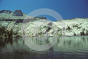 Alpine Mountain and lake