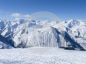 Alpine mountain landscape photo