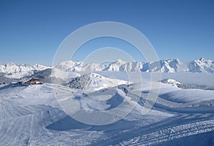 The Alpine mountains