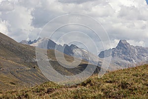 alpine panorama col de vars france
