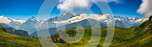 Alpine Panorama: Eiger North Face, Swiss Alps photo