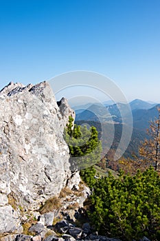 Alpine panorama from top of the rock, Puchberg am Schneeberg, Au