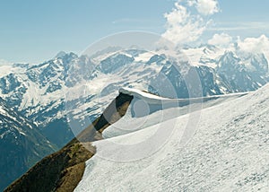 Alpine ridge & mountains