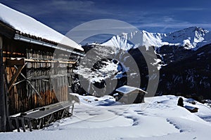 Alpine Scenery in Fiss, Tirol, Austria