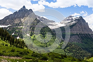 Alpine scenery in Glacier National Park, USA