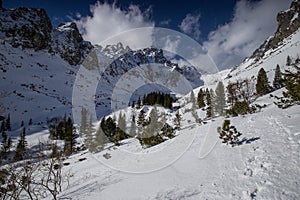 Alpine scenery of Slovakian Tatras