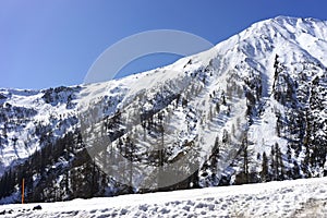 Alpine ski resort Serfaus Fiss Ladis in Austria.