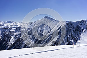 Alpine ski resort Serfaus Fiss Ladis in Austria.