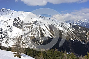 Alpine ski resort Serfaus Fiss Ladis in Austria.