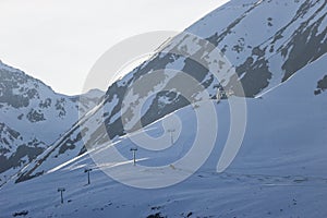 Alpine ski resort Serfaus Fiss Ladis in Austria.