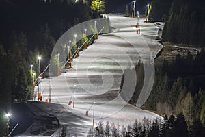 Alpine ski resort Serfaus Fiss Ladis in Austria.