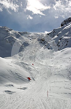 Alpine ski slope