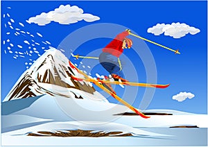 Alpine Skiing-illustrations