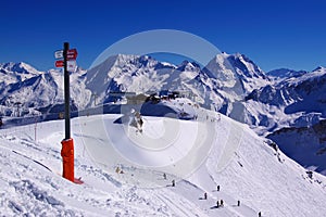 Alpine sky resort view