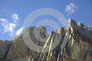 Alpine summer landscape of Cristallo Mountain