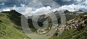 Alpine Summer landscape of Malbun, Liechtenstein