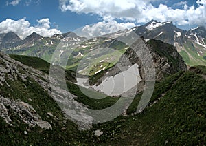 Alpine Summer landscape of Malbun, Liechtenstein