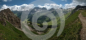 Alpine Summer landscape of Malbun, Liechtenstein